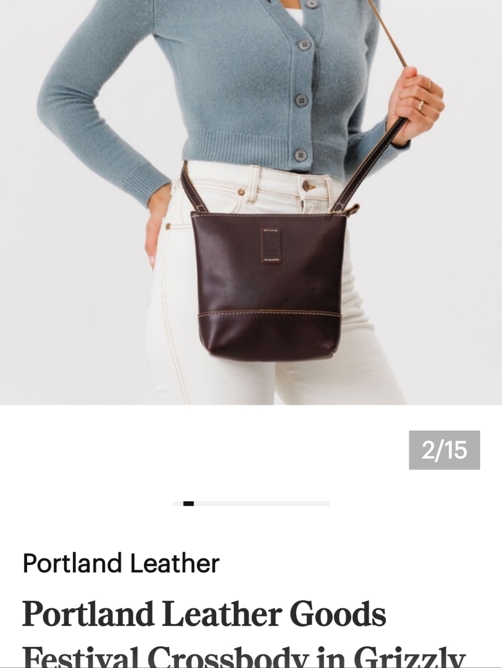 Portland Leather Crossbody Bag - Picture 10 of 12